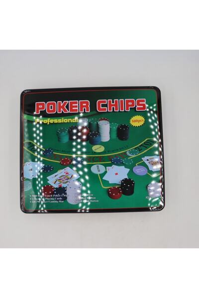 dalimag Set Poker Profesional, 500 Jetoane, 2 Pachete Carti, 3 Butoane, Dealer, Small Blind, Big Blind, Covo