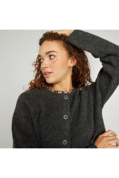 KIABI Warm cardigan with pockets GREY