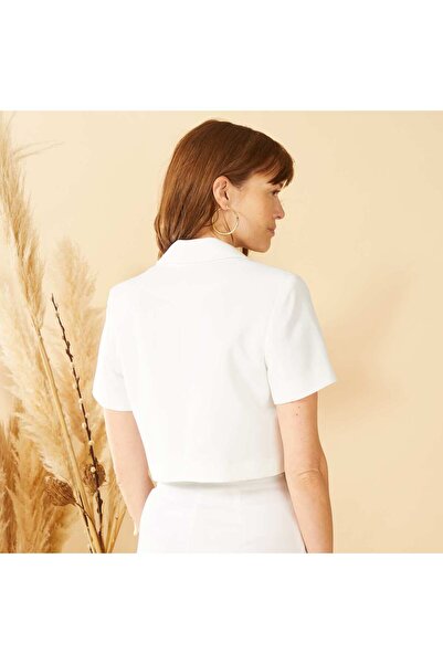 KIABI Cropped jacket WHITE