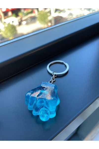 HobiShop Transparent Blue Nah Keychain..
