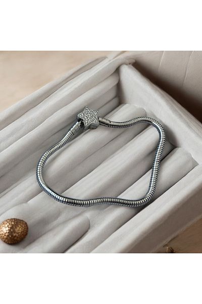 İNN JEWELLERY Women's Charm Bracelet with Star Figure
