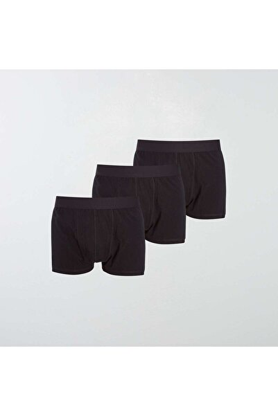 KIABI عبوة من 3 أزواج من شورتات بوكسر بتصميم صديق للبيئة بمقاسات كبيرة باللون...