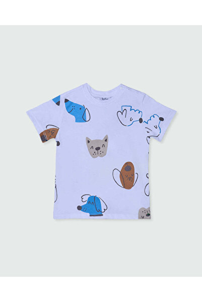 Ovs تي شيرت للأولاد Aop