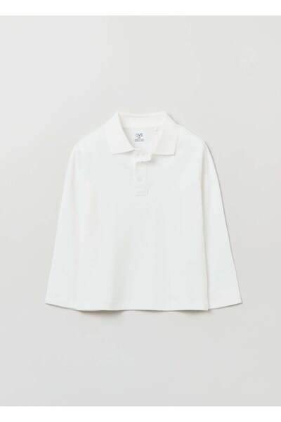 Ovs Long-Sleeved Cotton Polo Shirt