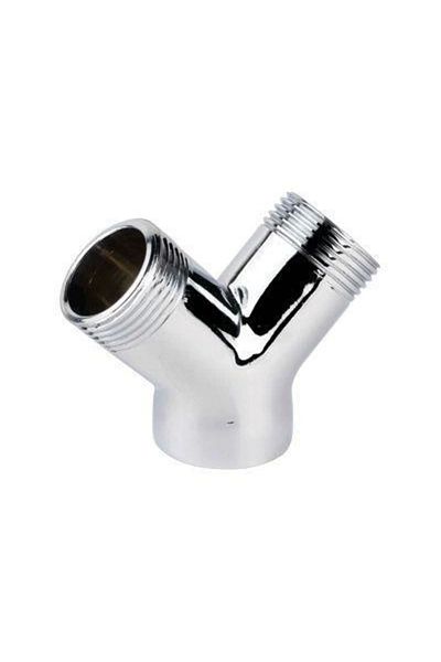 PRATİKOBA Washing Machine Faucet Fork Chrome