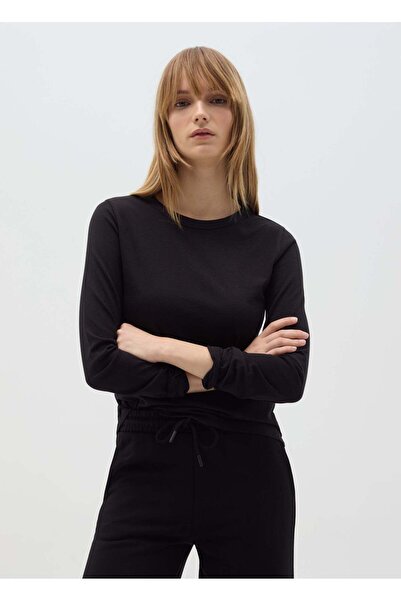 Ovs Essential Long-Sleeved T-Shirt In Cotton