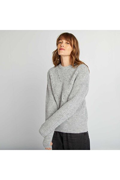 KIABI Chunky knit cardigan GREY