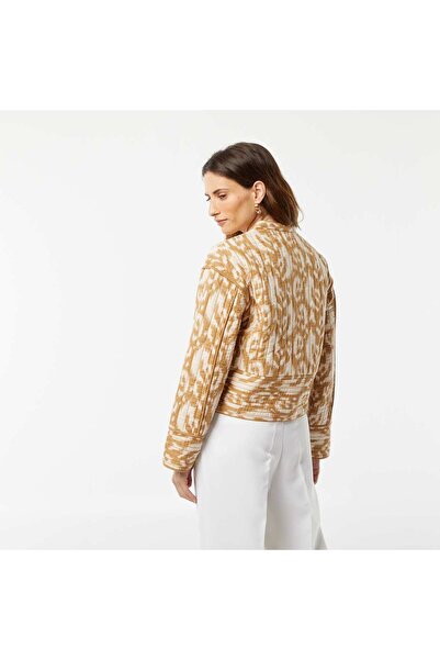KIABI Printed quilted jacket BEIGE