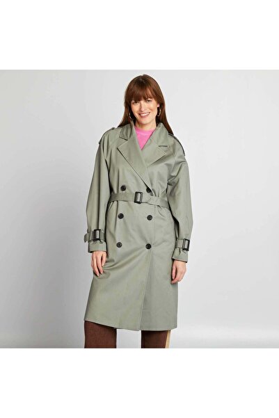 KIABI Mid-length trench coat GREEN