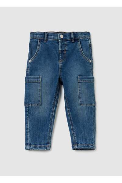 Ovs بنطال جينز ضيق مع جيوب