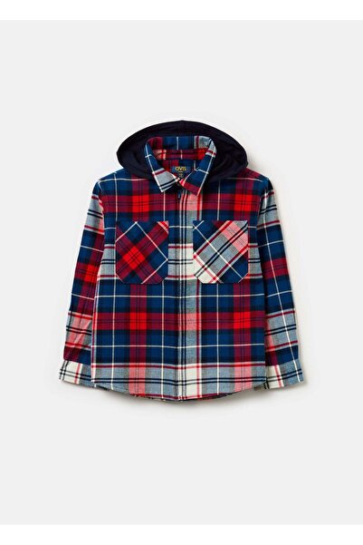 Ovs كوخ مربعات مع غطاء للرأس من الصوف