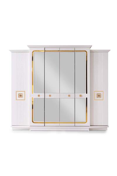 Avm 24 Arizona 6 Kapaklı Balkonlu Gardırop %100 MDF |  Teslimat ve Kurulum