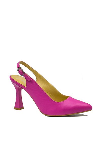 Dogati Pantofi eleganți Dogati, decupați la spate, fuchsia, din piele naturală