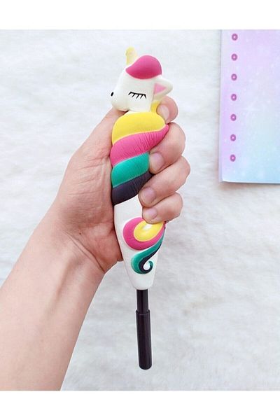Bade Hediyelik Unicorn Gel Pen Sukuşi Slow Rising Squishy Pen