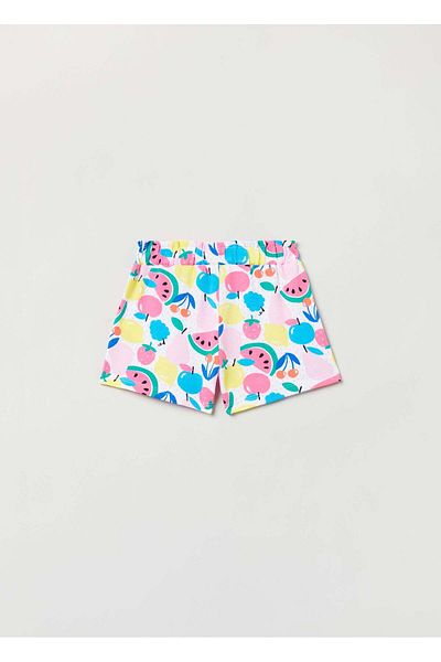 Ovs Jersey Shorts With Fruit Print