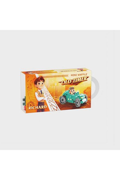 Marioinex Construction set, Cars, green, 50 pieces, Mini Waffles,