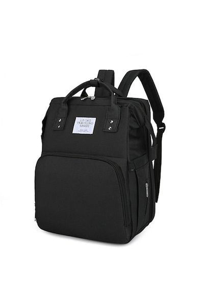 OEM Rucsac 3 în 1 pentru bebeluși, 42x32 cm, cu saltea pentru schimbat scutece, geantă impermeabilă cu pătuț pliabil încorporat