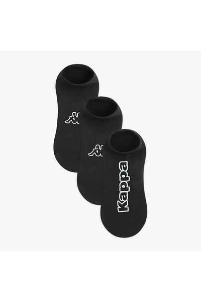 Kappa Logo Print Non Terry Trainer Socks - Set of 3
