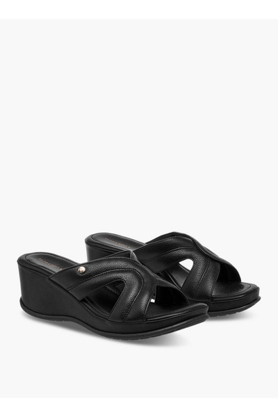 Flora Bella by Shoexpress Women Cutout Detail Slip-On Sandals with Wedge Heels