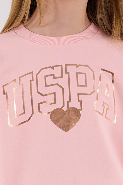 U.S. Polo Assn. Lisanslı Kız Çocuk Alt Üst 2 Parça Eşofman Takımı