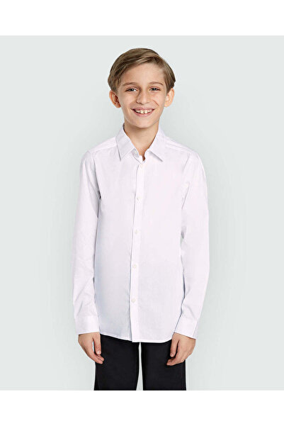 Ovs Long Sleeve Shirt For Boys – In Bright White