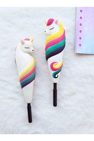 Bade Hediyelik Unicorn Gel Pen Sukuşi Slow Rising Squishy Pen