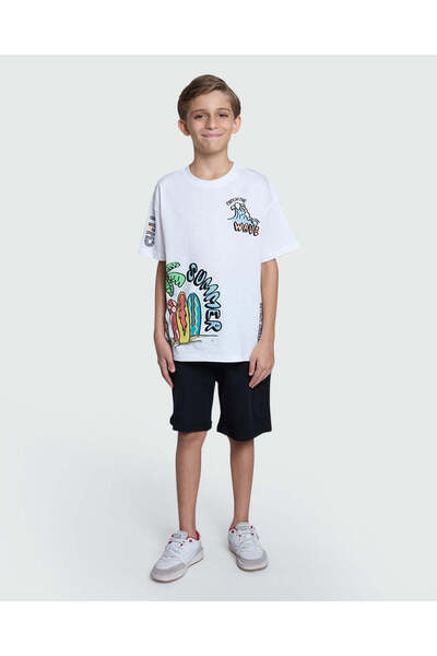 Ovs Cargo Shorts In Caviar For Boys