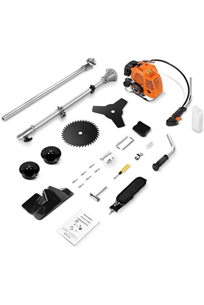 Hanswerk 55cc 2 Zamanlı Benzinli Ot Ayıklama Makinesi, 3'ü 1 Testere , Misina...