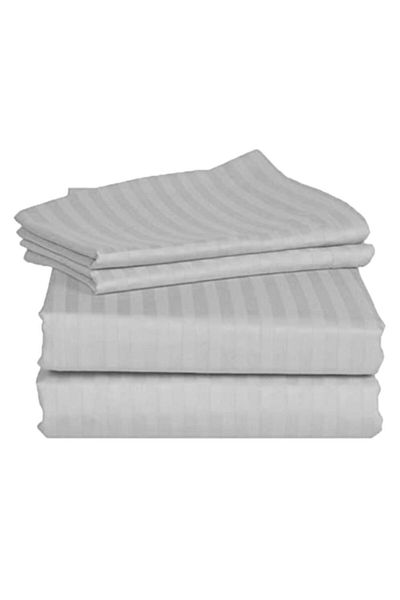 Pucioasa Damask bed sheet 140x240cm, light gray