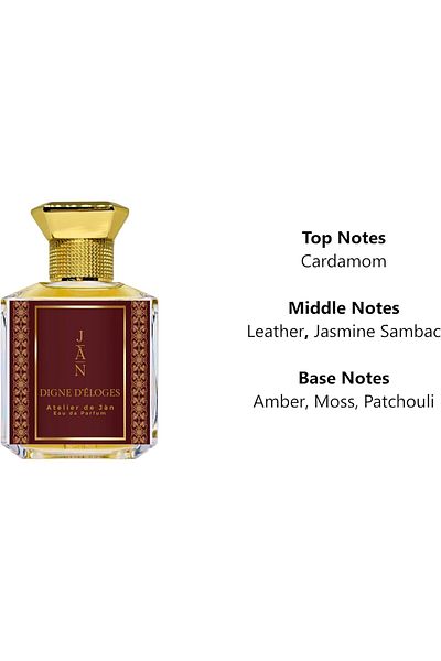 JAN LONDON Digne Deloges Eau de Parfum 100ml | Bold Leather & Amber Fragrance with Desert Sophistication