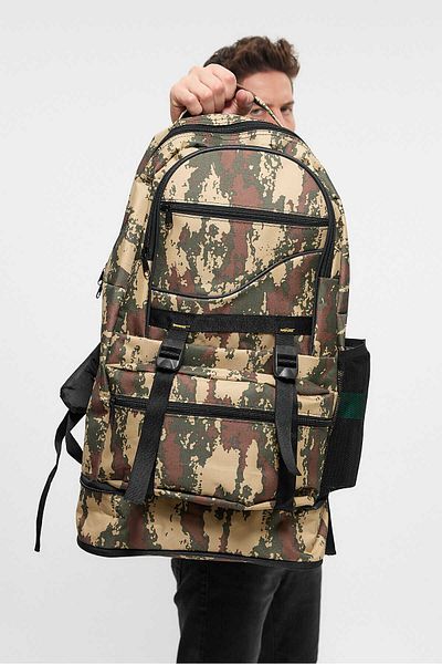 Weynes Καμουφλάζ Unisex Αδιάβροχο Bellows Mountaineer Camping Traveling Earthquake Soldier Backpack WSB5052