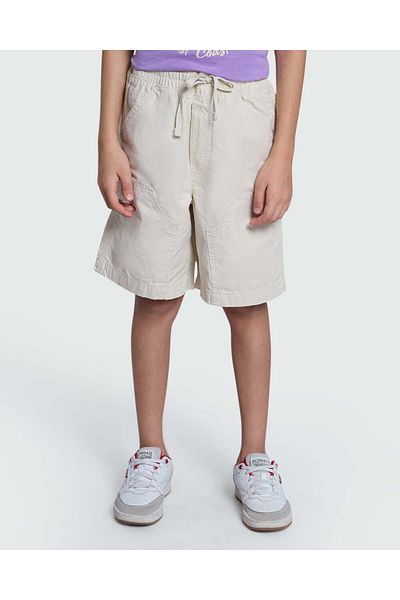 Ovs Patched Shorts For Boys – Birch Shade