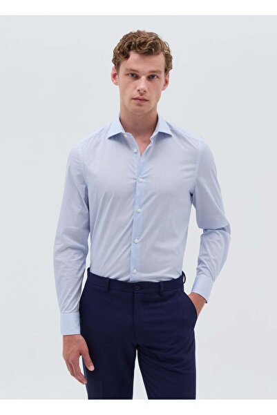 Ovs قميص سليم فيت بنقشة دقيقة