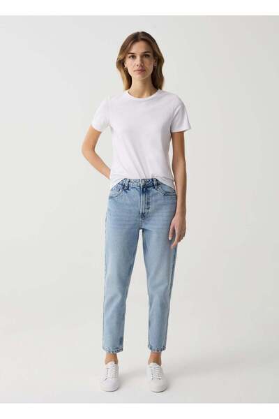 Ovs Mum-Fit Crop Jeans