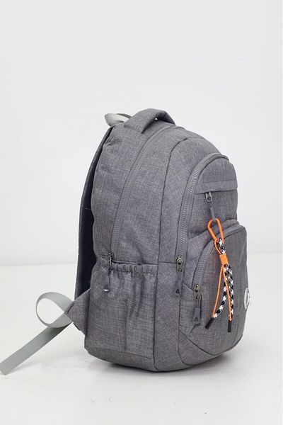 Weynes Γκρι Unisex υγρό αδιάβροχο ύφασμα καθημερινή σχολική τσάντα πλάτης WSB5044