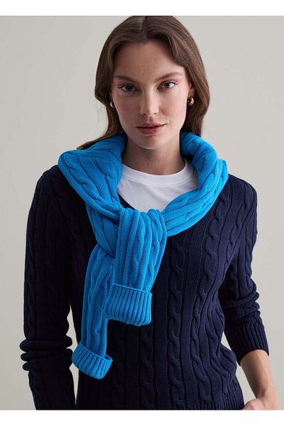 Ovs Cable-Knit Pullover With V Neck