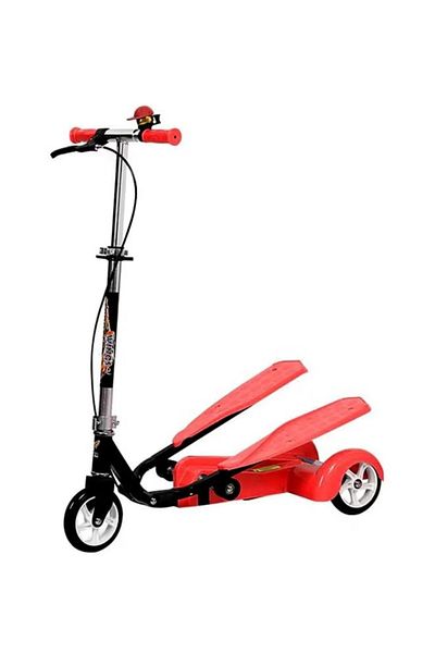 Cool Baby Dual-Pedal 3 Wheel Scooter Ride On Toy Multicolour