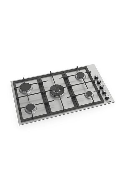 GL GENERAL 5 Burners Side keys Built in Cooker, 87x51cm, Iron Cast Stand, heavy Duty, Auto Burn, total Safety