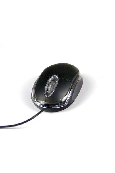 huitich Mini Wired Optical Mouse USB Plug-and-Play, Black