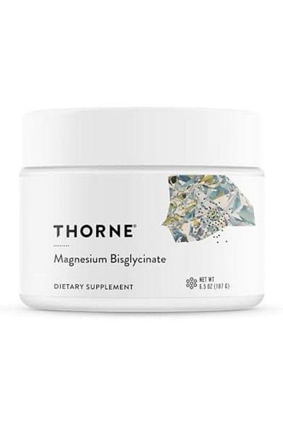 Thorne Magnesium Bisglycinate - Powdered Magnesium Formula - Support Restful Sleep, Muscle Relaxatio