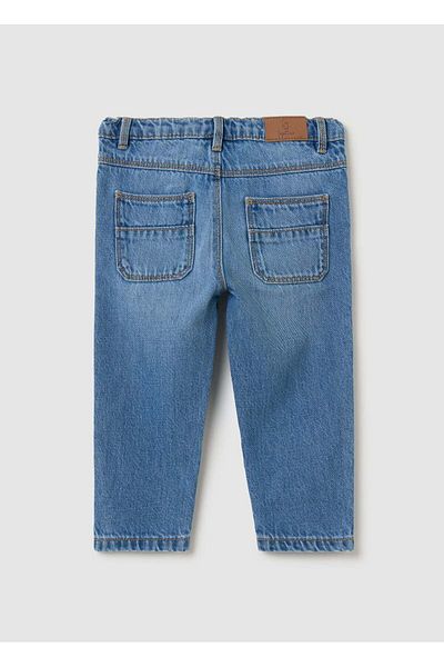 Ovs Cotton Jeans With Pockets And Embroidery