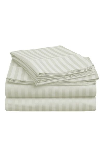 Pucioasa Cotton bed sheet 240x260cm, Cream Damask