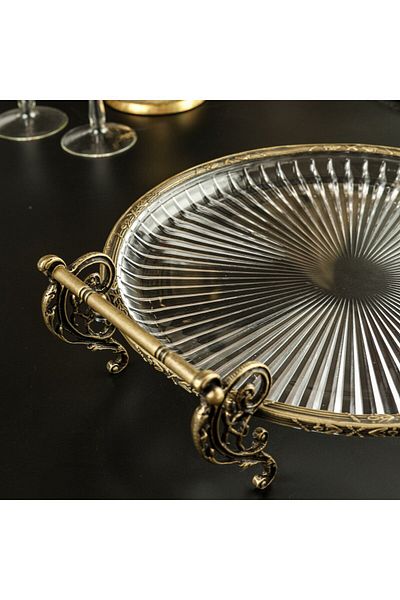 ROY KING Royking Round Handled Presentation Plate 31cm