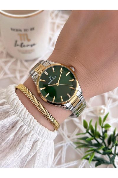 Daniel Klein Steel Cord 3 Atm Water Resistant Special Design Women Wrist Watch+Bracelet Vs.Blkt.0492
