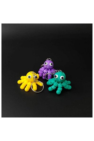 GENCAX Mini Cute Octopus Keychain