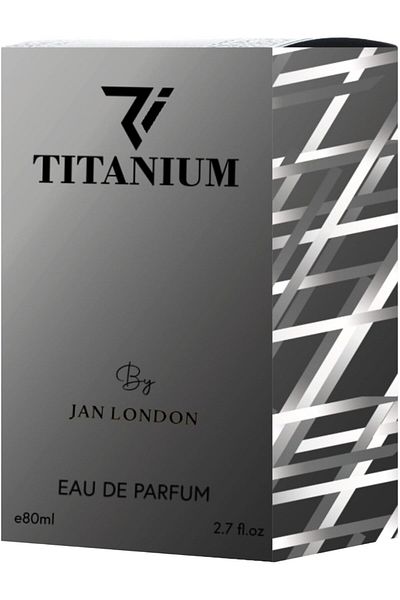 JAN LONDON Titanium Eau de Parfum 80ml | Striking, Long-Lasting Unisex Scent Radiating Power & Elegance