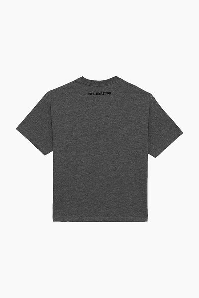Cos Weirdos Charcoal Oversized T-Shirt with Stones