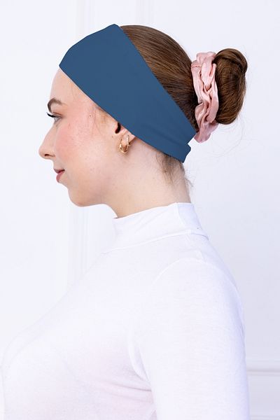 Loggia Non-Slip Bandana Turquoise Non-Slip Silicone Sporty Hair Band - Slip-On Hijab Bonnet