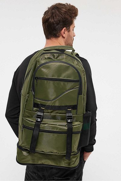 Weynes Πράσινο Unisex Αδιάβροχο Bellows Mountaineer Camping Traveling Earthquake Soldier Backpack WSB5052