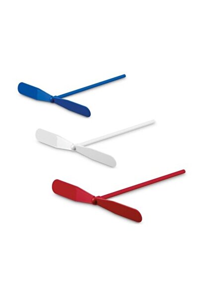 dalimag Set 3 Zburatoare Simple, Elice, Alb, Albastru, Rosu, 18 cm,